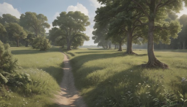 A landscape caught in a peaceful day