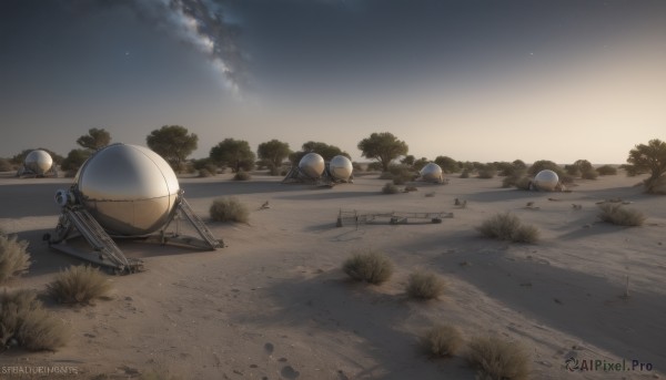 A peaceful image of a spacecraft in outdoors