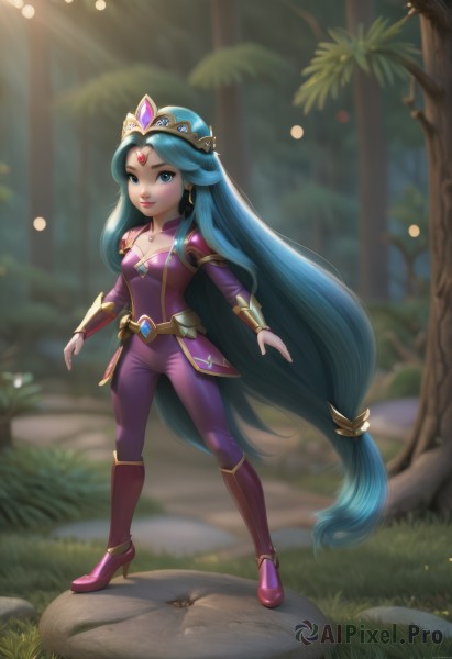 A female in the heart of a majestic outdoors