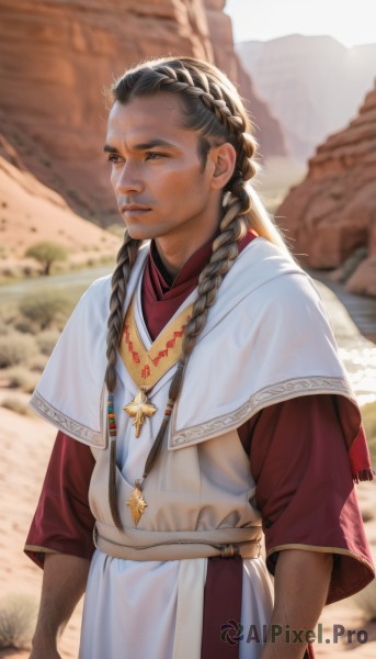 A male portrayed in a inviting day