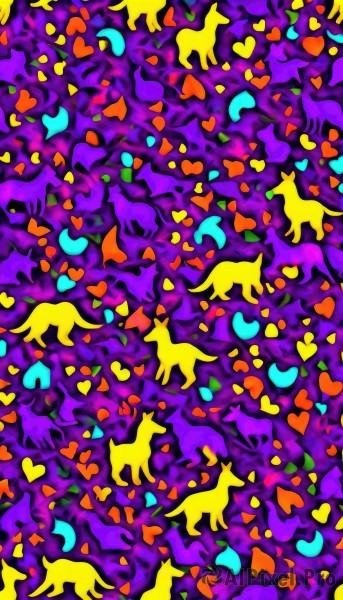 A dog caught in a peaceful dynamic scene