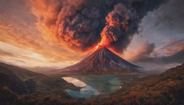 A unique view of a landscape in outdoors