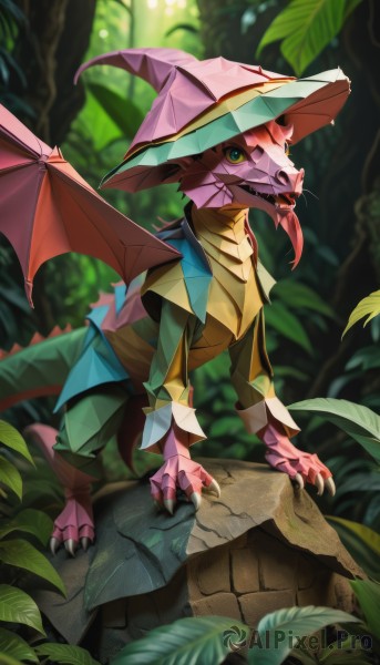 The elegance of a dragon in a ethereal day