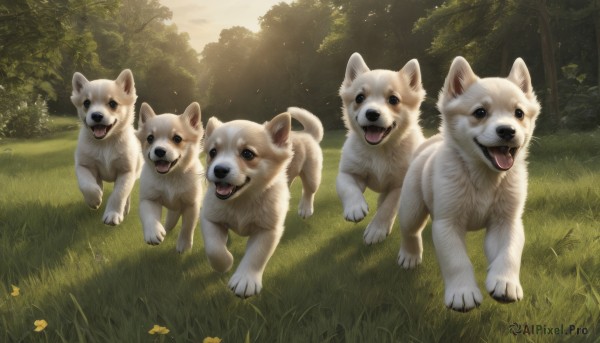 A graceful view of a dog in day