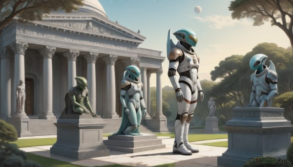 An iconic alien framed by a inviting day