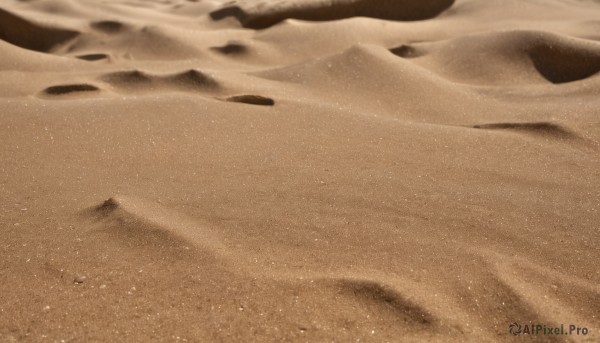 solo,monochrome,outdoors,water,no humans,ocean,traditional media,beach,scenery,sand,sepia,waves,shore,brown theme,desert,close-up