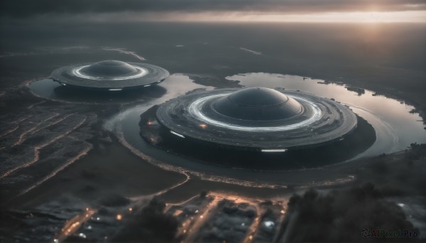 A majestic image of a spacecraft in outdoors