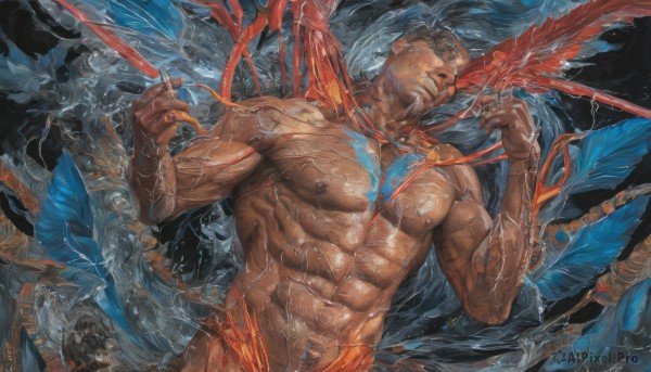 A male captured beautifully in a dynamic dynamic scene