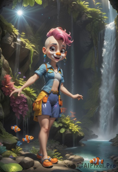 A female portrayed in a inviting outdoors