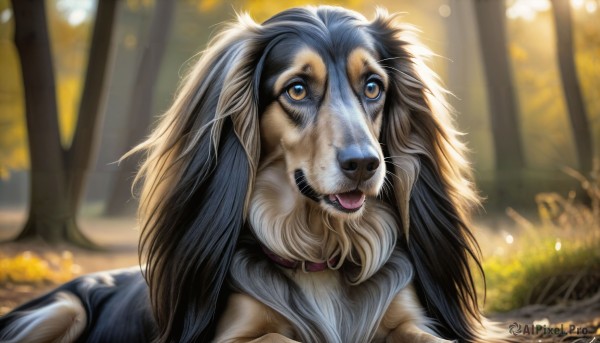 A charming day featuring a dog