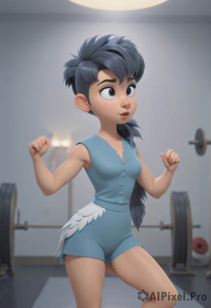 A graceful female captured in dynamic scene