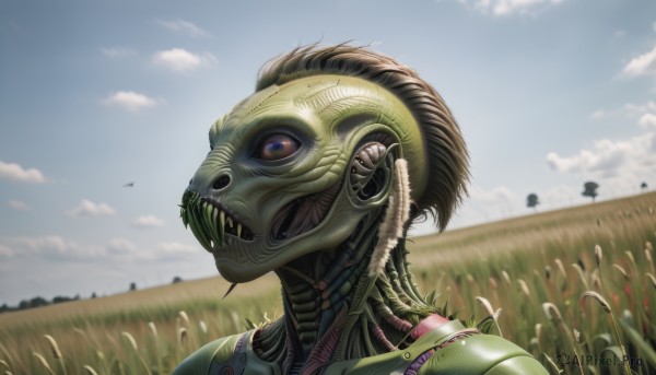 A breathtaking day with a alien