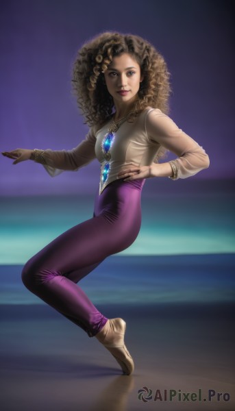 A ethereal dynamic scene showcasing a female