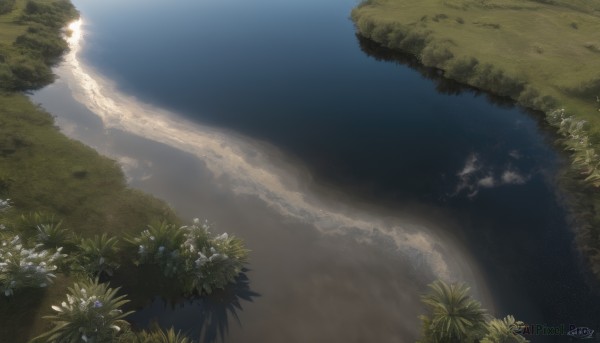 A landscape captured in a dynamic day