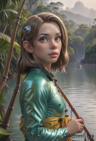 A breathtaking view of a female in day