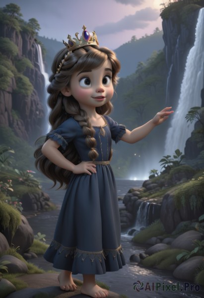 A child portrayed in a inviting day