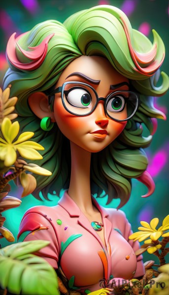 A peaceful dynamic scene with a female