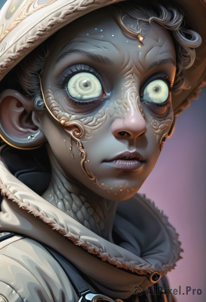 A vibrant cyborg captured in dynamic scene