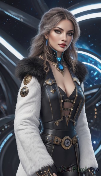 A peaceful image of a female in dynamic scene