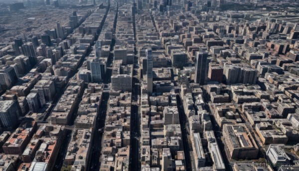 outdoors,no humans,from above,building,scenery,city,cityscape,bridge,skyscraper,rooftop,sky,road,real world location