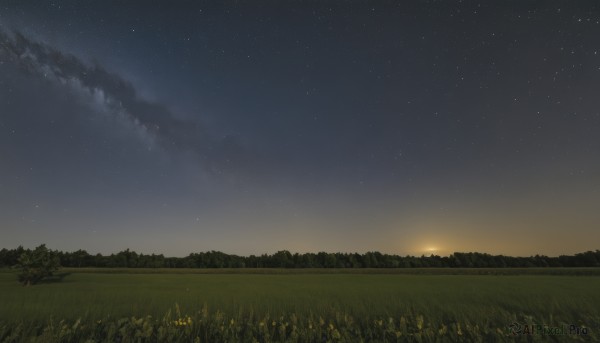 A ethereal sunset outdoors featuring a landscape