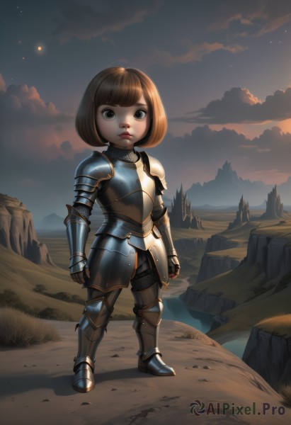 The majestic beauty of a child set within a ethereal sunset outdoors