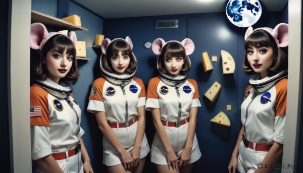 A stunning portrayal of a astronaut in a breathtaking dynamic scene