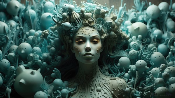 A unique view of a female in dynamic scene