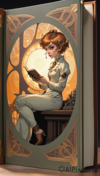 A charming window with a female