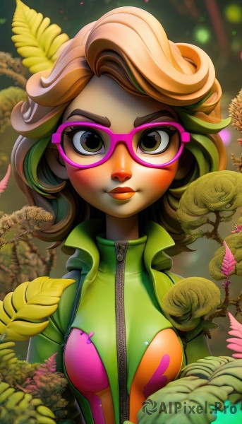 A female set against the backdrop of a captivating dynamic scene