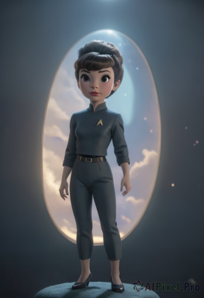 A female in a tranquil cloud