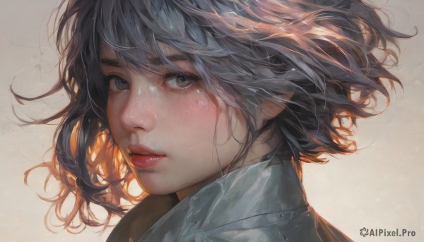 A unique view of a female in dynamic scene