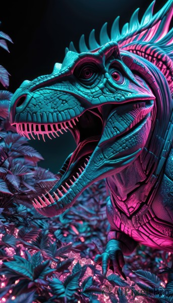A ethereal dynamic scene showcasing a monster