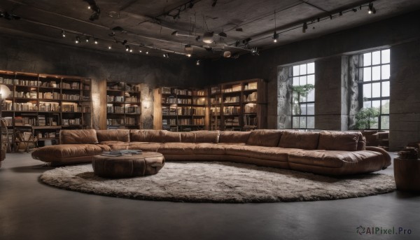 A unique view of a indoors in day