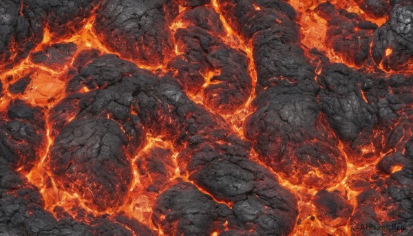 The wonder of a unique subject in a bold fiery rock
