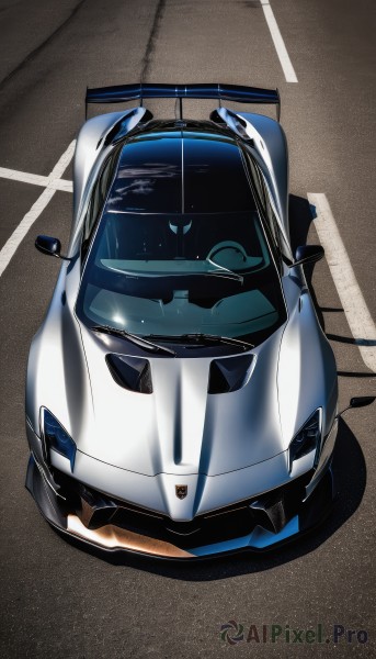 A motor vehicle caught in a peaceful dynamic scene