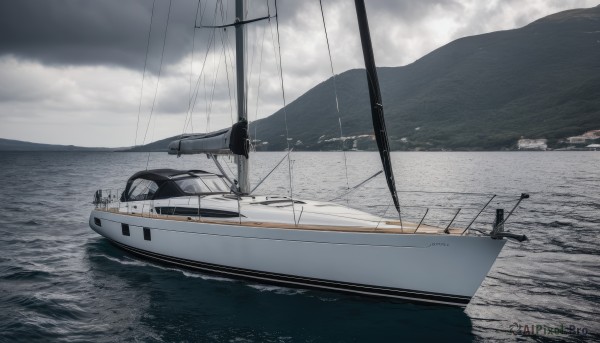 A graceful view of a boat in day
