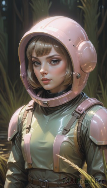 A female portrayed in a vivid outdoors