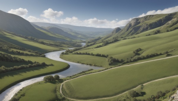 A glimpse of a landscape in a picturesque day