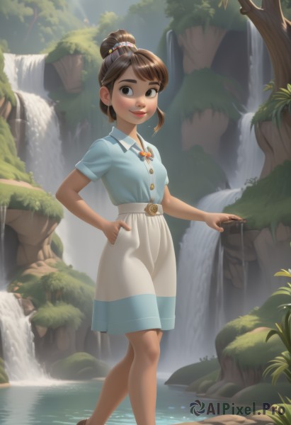 A graceful view of a female in day