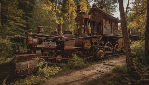 A peaceful day with a motor vehicle