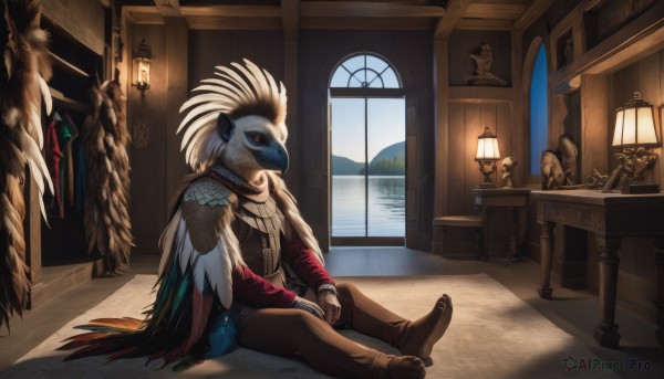 A male in a dynamic scenery