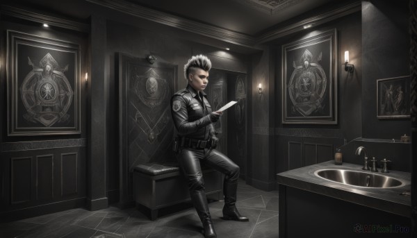 A breathtaking view of a male in dynamic scene