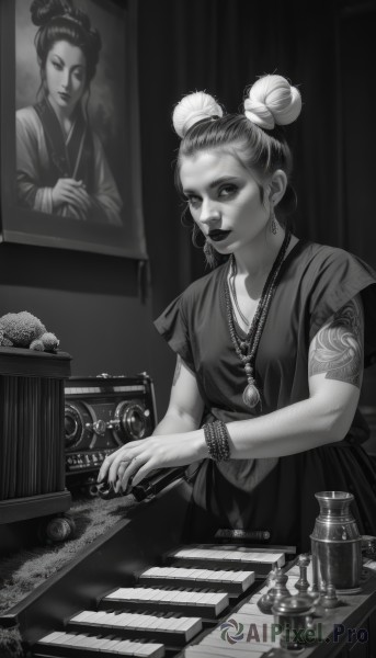 A ethereal dynamic scene showcasing a female
