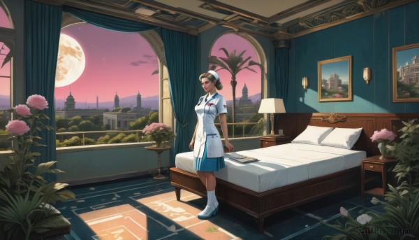 A ethereal scenery featuring a female