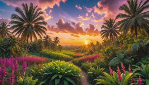 A vibrant unique subject captured in sunset outdoors