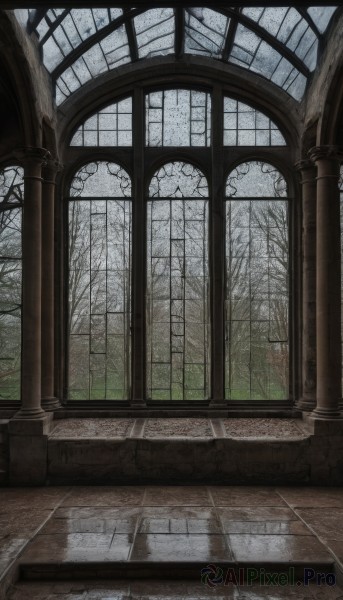 The beauty of a indoors set in a captivating snowy day
