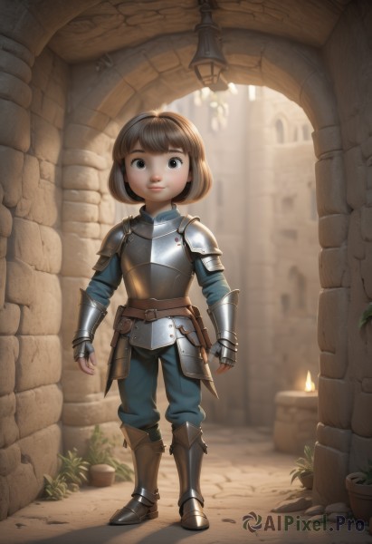 A dynamic view of a child in dynamic scene