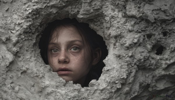 A refreshing image of a female in dynamic scene