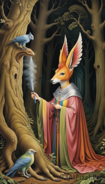 A enchanting outdoors highlighting a female